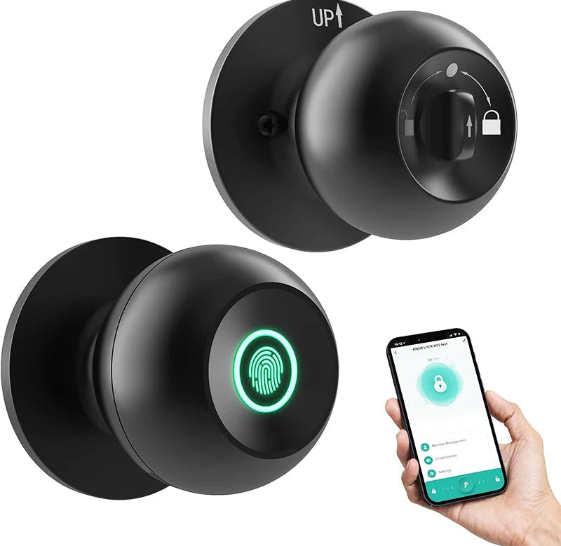 CIEPOJIET Tuya Smart Fingerprint Door Lock – Keyless Bluetooth Entry with Biometric Access & App Control