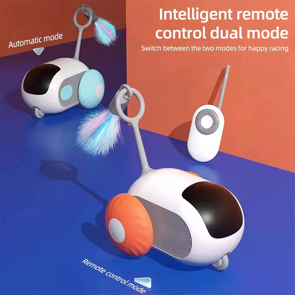 2-Mode Smart Cat Toy – Remote-Controlled Interactive Car for Cats & Dogs