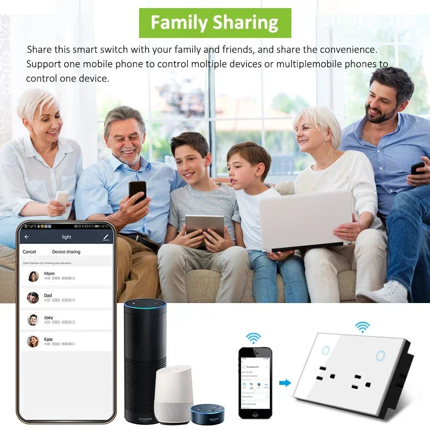 Smart Zigbee Wall Outlet – Power Monitoring, Voice Control with Alexa & Google, Tuya App Ready (US)