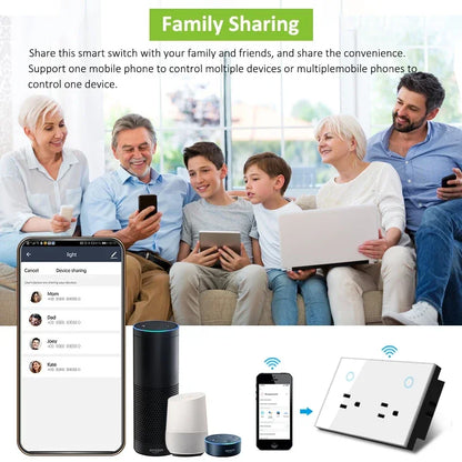 Smart Zigbee Wall Outlet – Power Monitoring, Voice Control with Alexa & Google, Tuya App Ready (US)