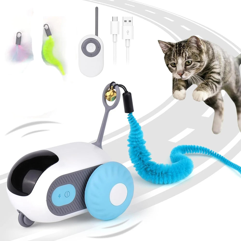 2-Mode Smart Cat Toy – Remote-Controlled Interactive Car for Cats & Dogs