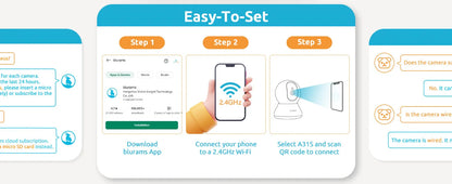Blurams 2K Indoor Cams (2-Pack) – Smart Home Monitoring with One-Touch Calling