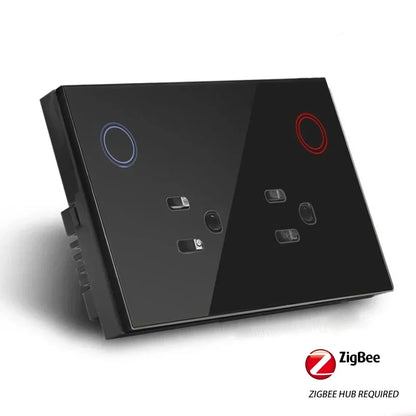 Smart Zigbee Wall Outlet – Power Monitoring, Voice Control with Alexa & Google, Tuya App Ready (US)