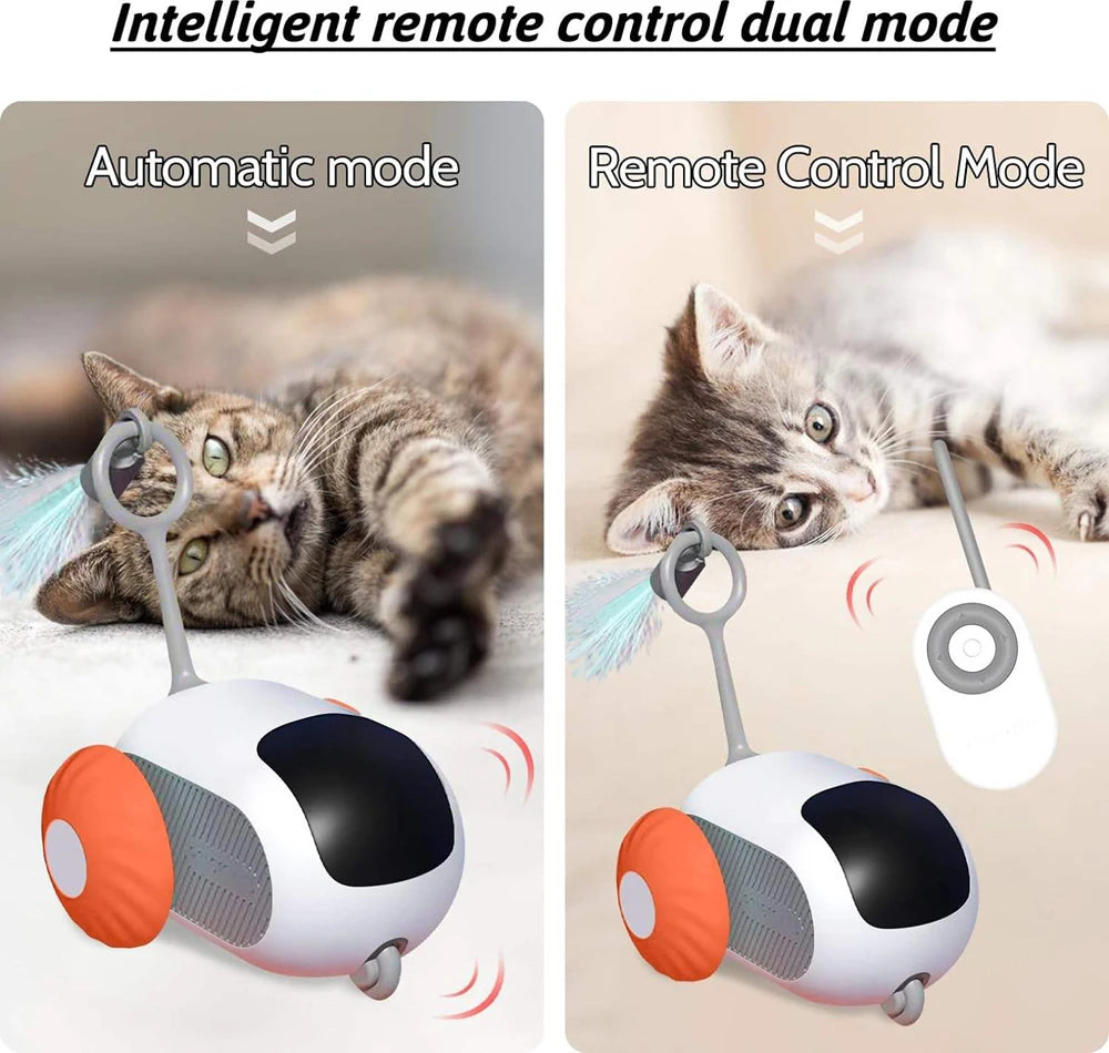 2-Mode Smart Cat Toy – Remote-Controlled Interactive Car for Cats & Dogs