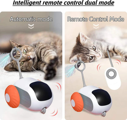 2-Mode Smart Cat Toy – Remote-Controlled Interactive Car for Cats & Dogs
