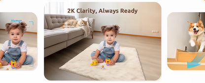 Blurams 2K Indoor Cams (2-Pack) – Smart Home Monitoring with One-Touch Calling