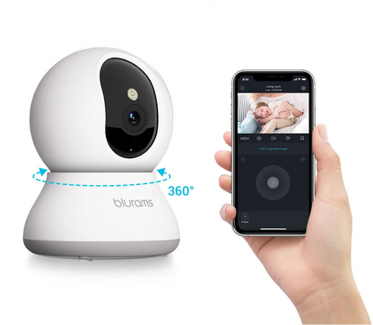 Blurams 2K Indoor Cams (2-Pack) – Smart Home Monitoring with One-Touch Calling