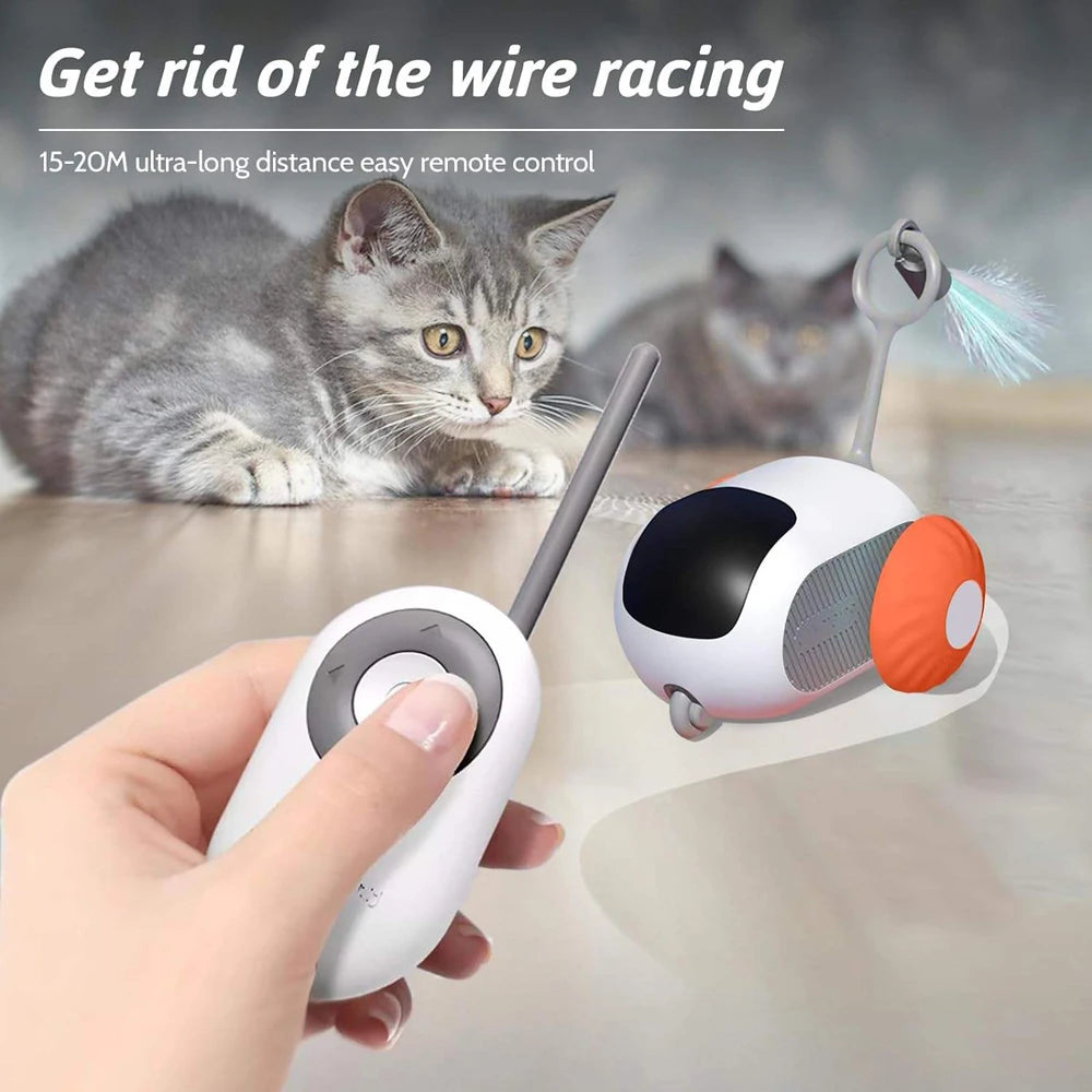 2-Mode Smart Cat Toy – Remote-Controlled Interactive Car for Cats & Dogs