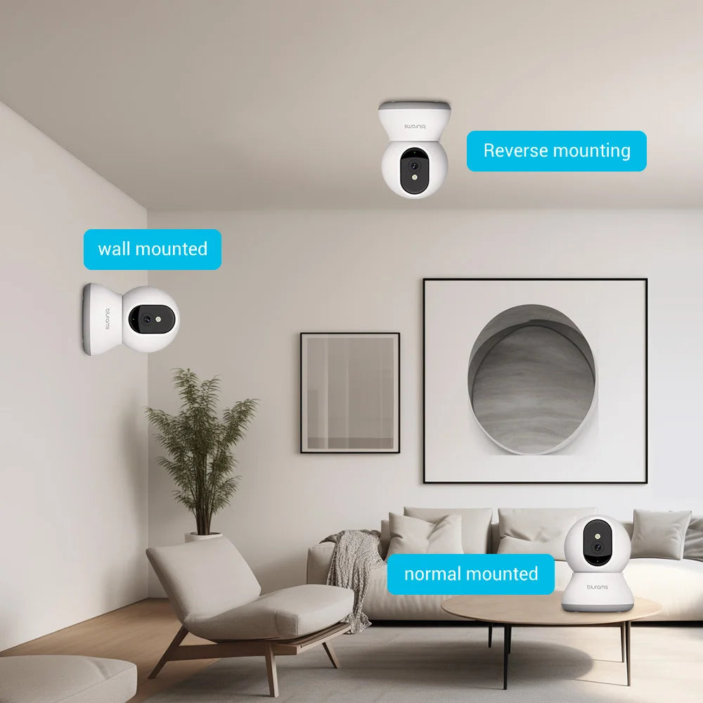 Blurams 2K Indoor Cams (2-Pack) – Smart Home Monitoring with One-Touch Calling