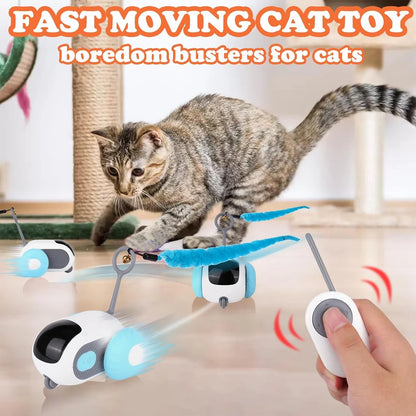 2-Mode Smart Cat Toy – Remote-Controlled Interactive Car for Cats & Dogs