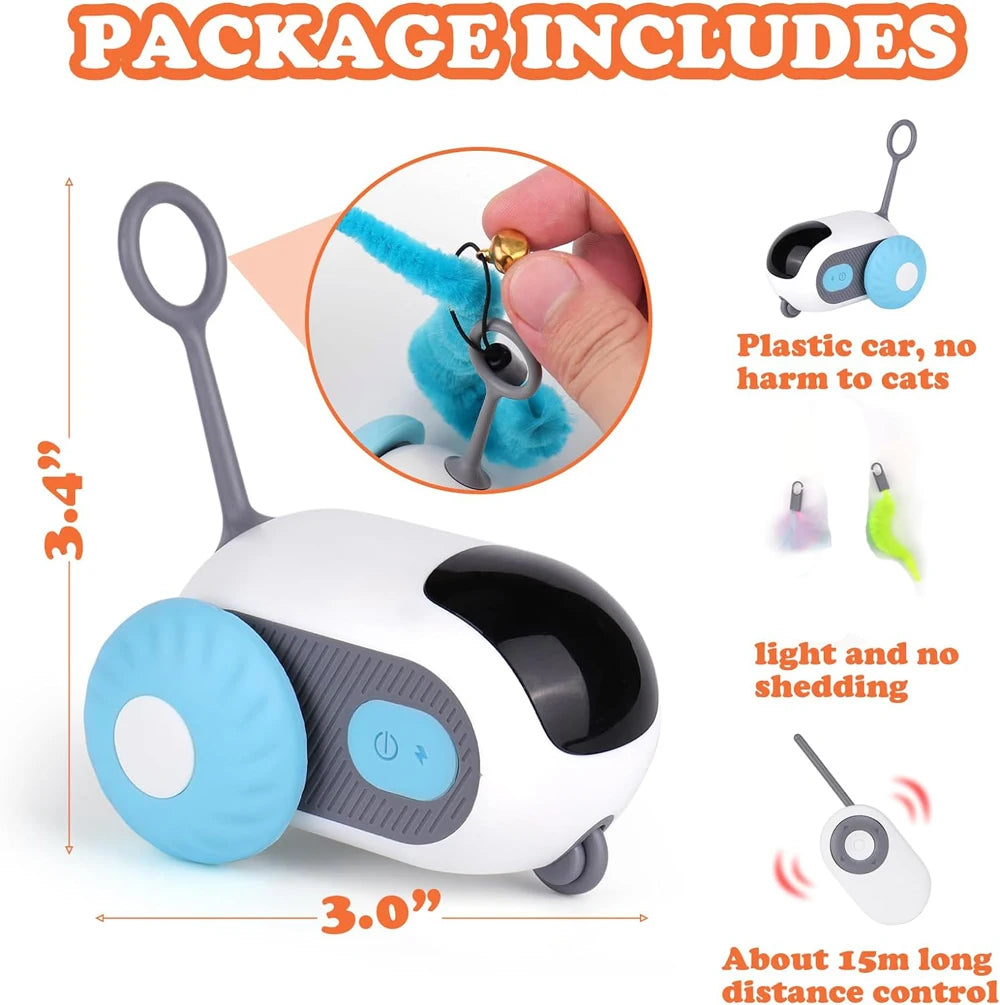 2-Mode Smart Cat Toy – Remote-Controlled Interactive Car for Cats & Dogs