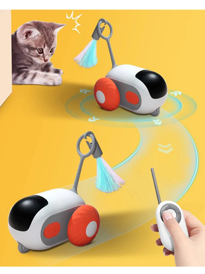 2-Mode Smart Cat Toy – Remote-Controlled Interactive Car for Cats & Dogs